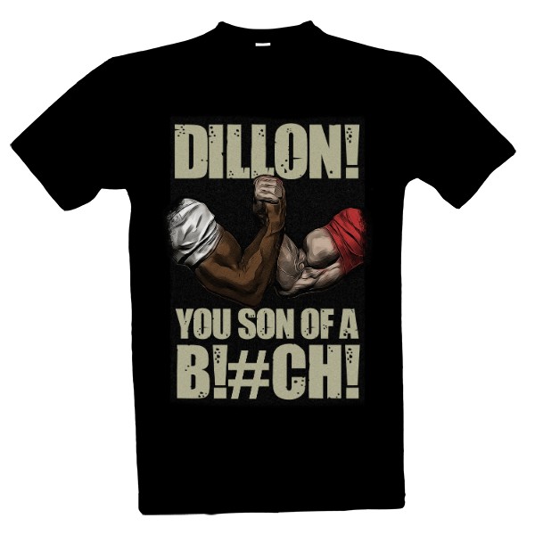 Tričko s potlačou Predator - Dillon! black